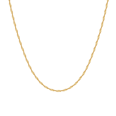 秦岚同款onchic水波纹项链女