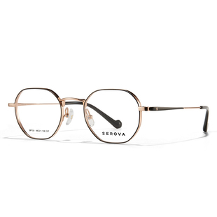 施洛华眼镜框钛合金镜架男女素颜可配度数高度近视防蓝光宝岛720