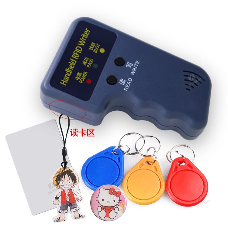 ID复制ic卡感应手持RFID门禁卡卡读写器125KHzEMT5577智能卡
