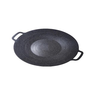 韩式麦饭石不粘烧烤盘户外露营烤盘碳火卡式炉家用铸铁煎盘烤肉板