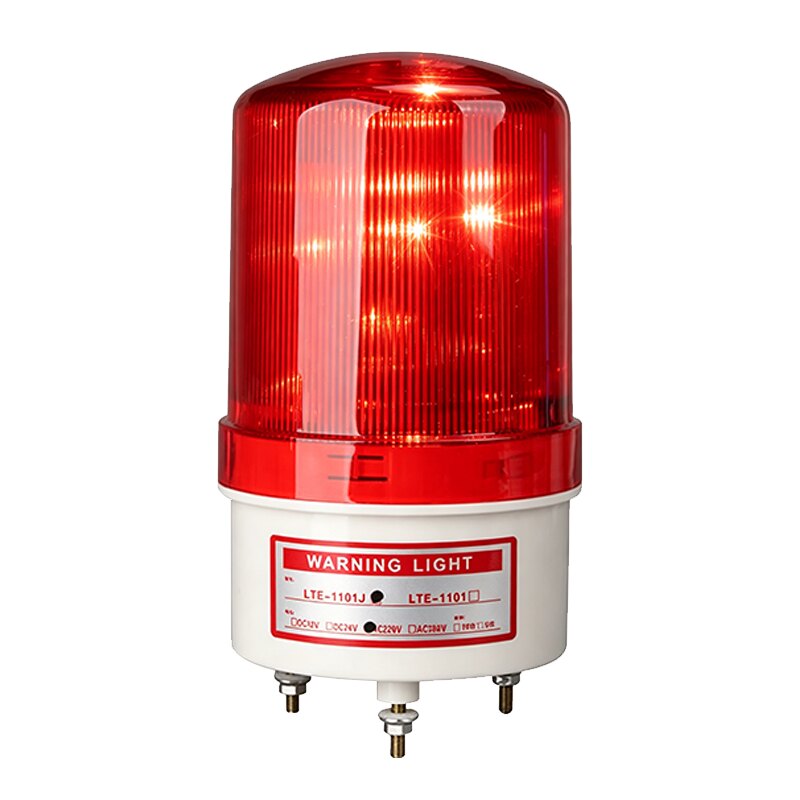 LED声光报警器LTE-1101J旋转警报灯警示报警闪烁灯12V24V220V380V