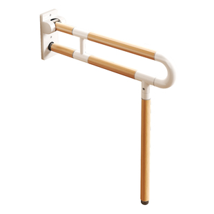 卫生间木纹老人安全马桶扶手厕所栏杆防摔老年马桶坐便家用起身器