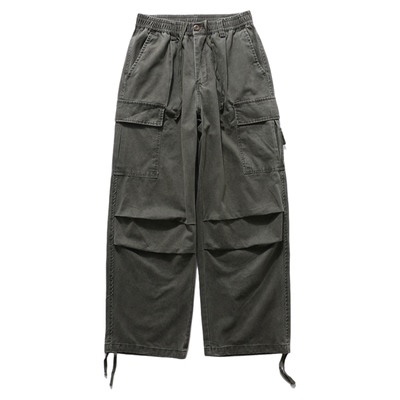 INKNOTS做旧阔腿baggy工装裤