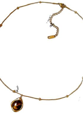 双层叠戴复古超有秋日氛围感项链