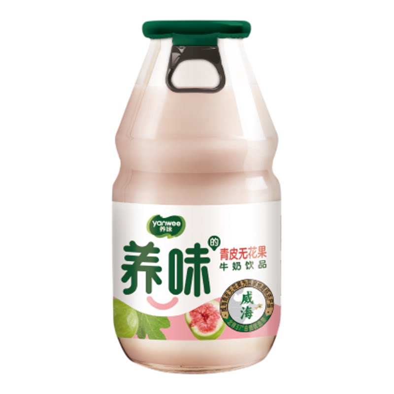 养味旗舰店草莓香蕉无花果学生早餐乳酸菌果奶饮品6瓶220g玻璃瓶