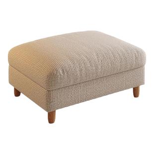 帕沙曼布艺沙发脚踏复古风客厅阳台卧室方踏休闲单人沙发雪尼尔