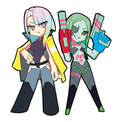 TLP反光贴 丽贝卡 Rebecca 露西 Lucy 赛博朋克边缘跑手 防水贴纸
