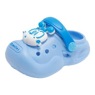 巴布豆童鞋男童拖鞋2025新款夏季防滑婴儿男宝洞洞鞋室内儿童鞋子