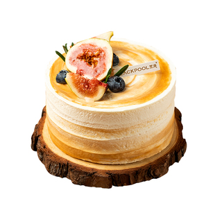 黑池蛋糕无花果·可可红茶软忌廉生日蛋糕广州深圳上海同城配送