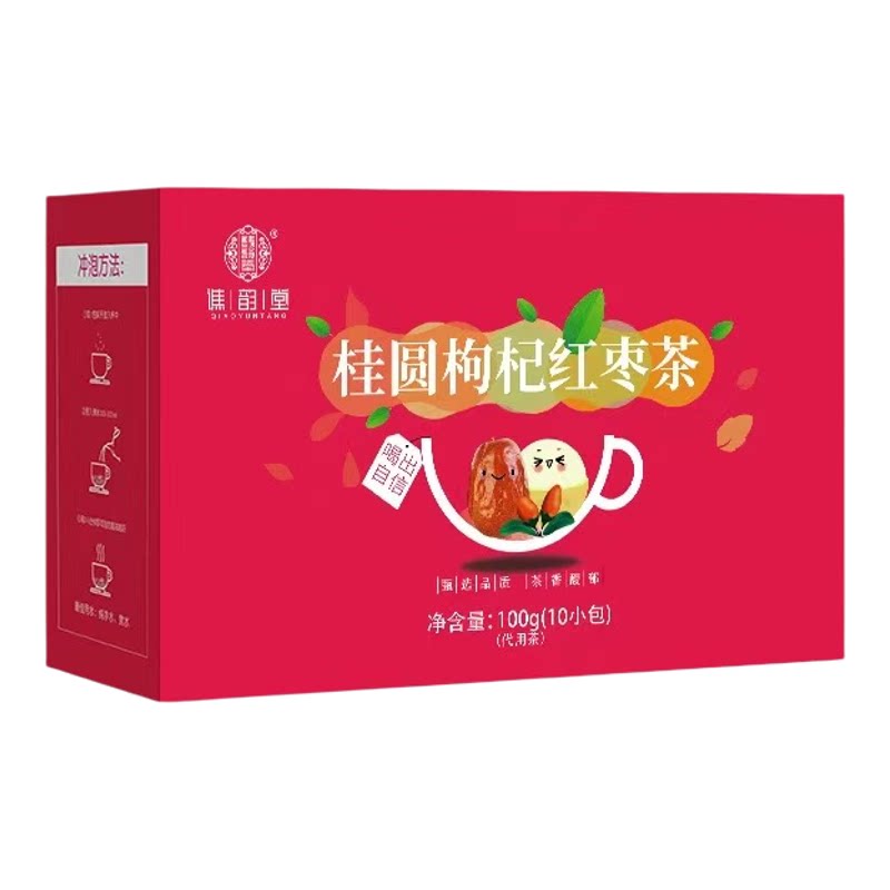 谯韵堂桂圆红枣枸杞玫瑰花果茶