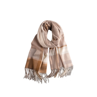 大版抵御寒冬！美拉德格纹100%纯羊毛长款披肩两用圣诞礼物围巾男