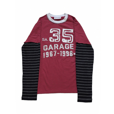 POHNERD风格条纹假两件长袖