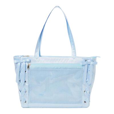 WEGO原创丝带痛包S少女托特包丝带休闲通勤手提包