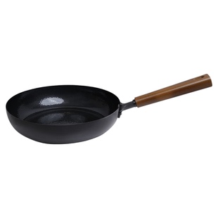 旗匠锤纹平底锅无涂层家用牛排煎锅烙饼铁锅小炒锅不粘锅煎蛋神器