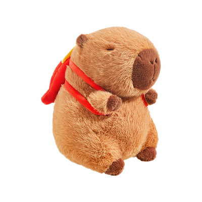 可爱卡皮巴拉玩偶土拨鼠水豚公仔女生睡觉抱娃娃毛绒玩具生日礼物