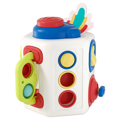 曼龙婴儿玩具手摇铃新出生宝宝安抚牙胶益智抓握圣诞新年见面礼物