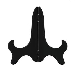 圆盘底座支架普洱茶饼艺术瓷盘相框小摆件展示盘架塑料底座托架子