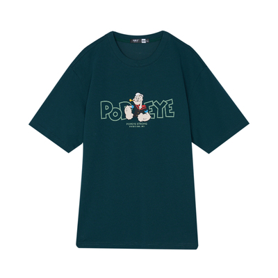 森马凉感抑菌印花情侣短袖T恤男