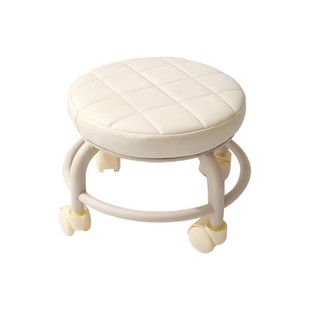 万向轮矮凳静音旋转凳子客厅美缝凳学步板凳家用儿童带滑轮小凳子