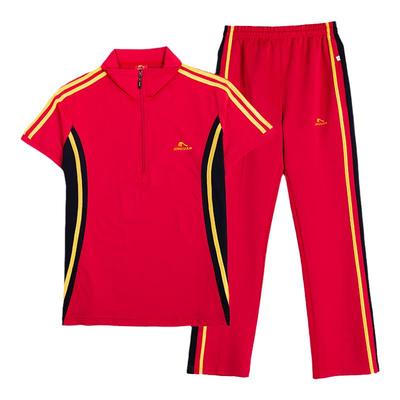 晋冠正品短袖运动服男女速干团体