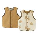 迷你巴拉双面穿羊羔绒马甲2025