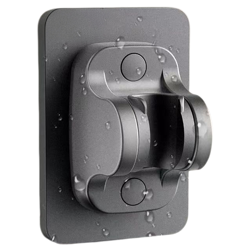 免打孔家用浴室粘贴花洒支架淋浴器喷头置物架可调节配件通用底座