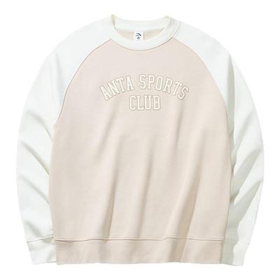 安踏泡芙绒女秋冬长袖运动上衣