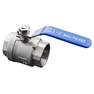 316不锈钢两片式内螺纹全通径耐高温球阀DN15 20 25 50 4分6分1寸