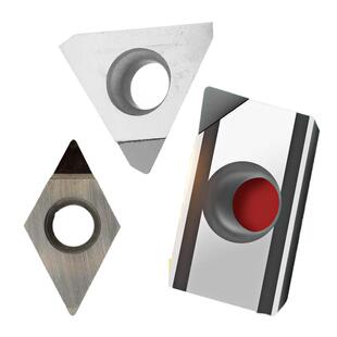 PCD金刚石数控刀片氮化硼宝石车刀粒铜铝用高光钻石刀头CBN铣刀片