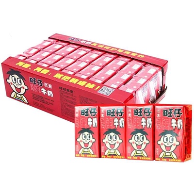 旺旺 旺仔牛奶125ml*18盒整装原味复原乳儿童奶早餐营养奶