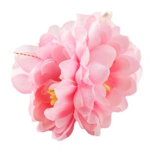 绢花发簪汉服点缀小发钗U型簪子森系仿真花头饰写真古风饰品