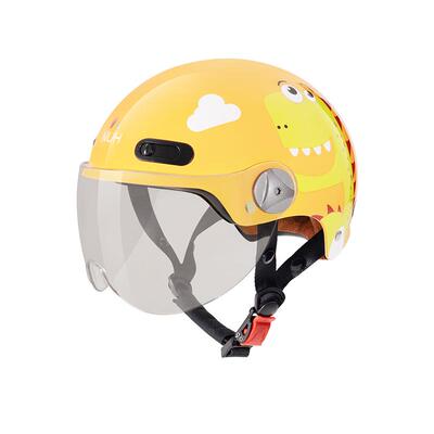 VAR新国标3C认证儿童电动摩托车头盔男孩半盔女孩四季通用安全帽