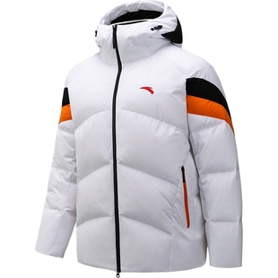 安踏四防无氟羽绒服 | 防泼水保暖防寒外套男女同款鹅绒羽绒茄克