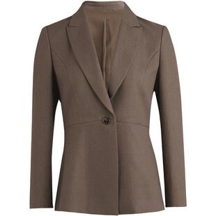 [老钱风叠穿套装]LANDI茶咖色西装外套女西裤马甲三件套冬新品