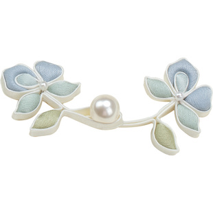 青丝原创旗袍盘扣扣子珍珠玫瑰填芯花扣国风汉服手工硬条装饰纽扣