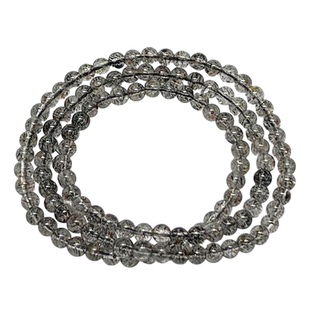 天然黑金草莓三圈手链女款时尚小颗粒简约水晶多圈手串饰品百搭