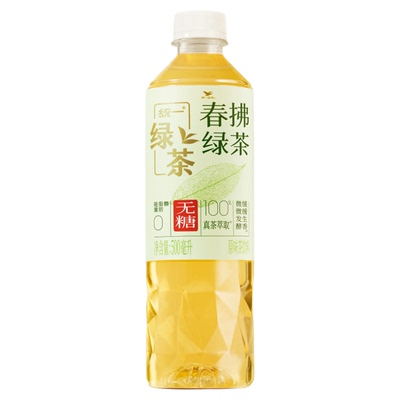 统一无糖绿茶500ml春拂绿茶