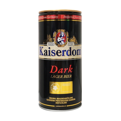 德国进口Kaiserdom黑啤酒1L罐装