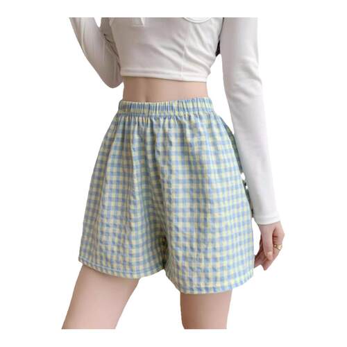 女士纯棉居家短裤服装纸样 夏季外穿宽松显瘦五分裤子裁剪图样板