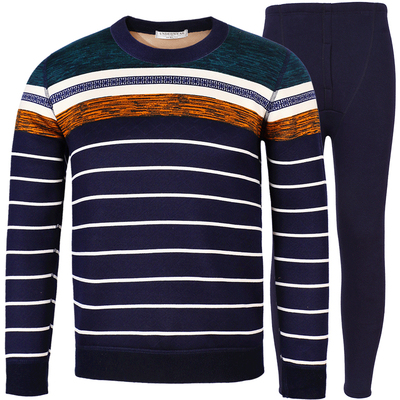 巨厚男士全棉保暖内衣套装可外穿