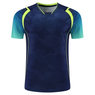 新款乒乓球服套装男女短袖上衣训练比赛队服网球羽毛球服定制印字