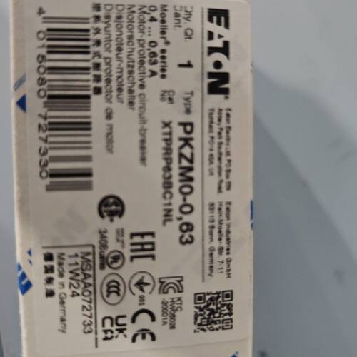 议价伊顿穆勒PKZM0-0,63德国进口电动机保护断路器EATON标非MOELL
