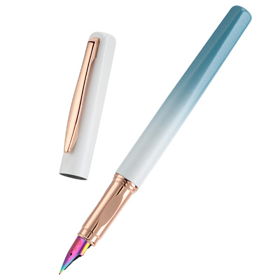 永生3607炫彩笔尖学生正姿钢笔书法练字专用消字笔可擦矫正握姿三年级小学生墨囊可替换3.4mm墨囊免费刻字