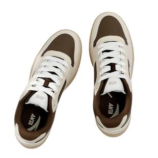 安踏板鞋男鞋2025冬季新款革面休闲鞋男款运动鞋官方正品低帮鞋子