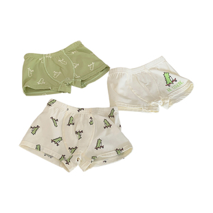 男宝宝卡通内裤2026新款男童松紧腰平角裤中小童四角裤儿童短裤潮