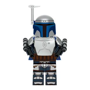 中国积木星球大战系列詹戈卢克波巴卡拉儿童益智拼插积木人仔玩具