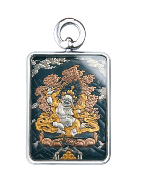 巴赫工作室不动尊唐卡非遗手工铁翦金工艺吊坠男女项链不动明王