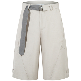 From Mars 神秘走向 国潮新款休闲vintage百搭宽松阔腿七分裤短裤