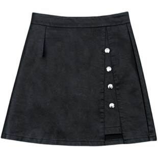 皮短裤女裙裤2025年新款春秋冬爆款高腰时尚外穿阔腿A字PU皮靴裤