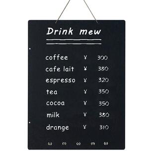 小黑板店铺用广告牌无框挂式商用手写菜单价目展示板双面可擦定制